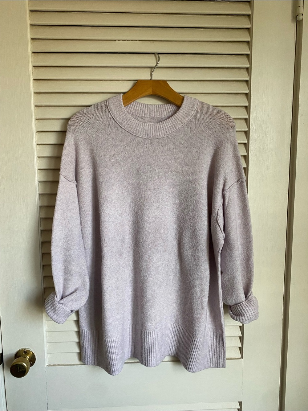 aerie Lilac Cloud Fleece Sweater